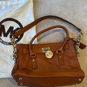 Michael Kors Brown Leather Shoulder Bag